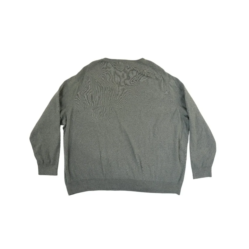 Polo Ralph Lauren Sweater Men's Size 3XB Gray Pima Cotton V Neck